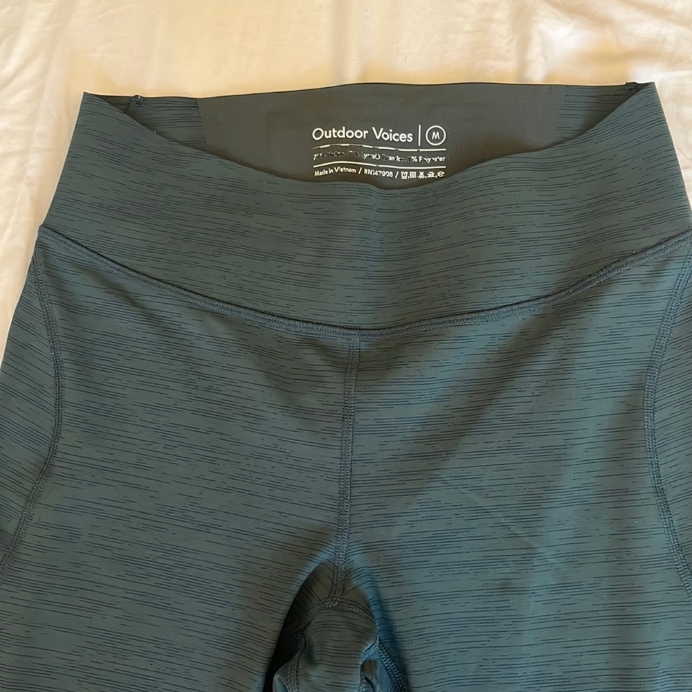 Dark Green Ankle-Length Legging